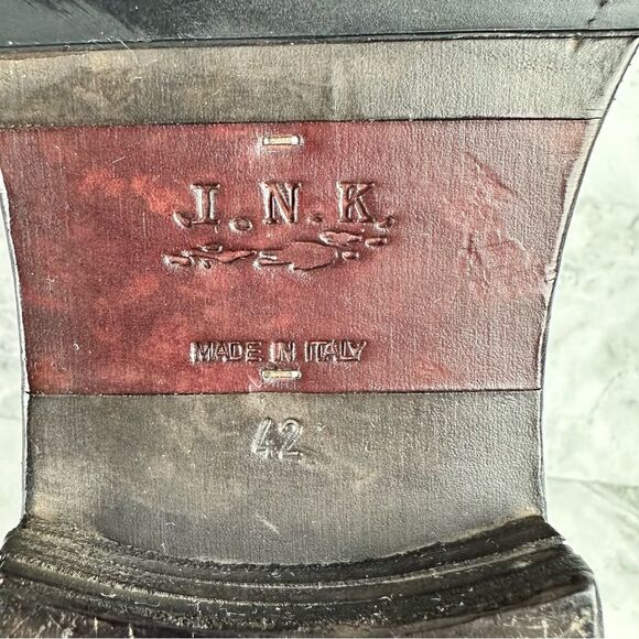 New Area Forte distressed crackle combat handcrafted boots sz 42 Italy - Picture 12 of 13